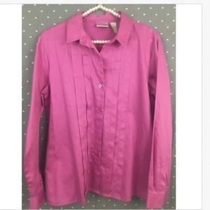 Chico Button Down Classic Long Sleeve Magenta
